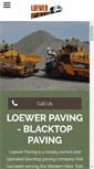 Mobile Screenshot of loewerpaving.com