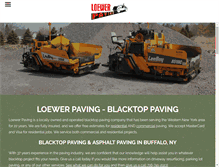 Tablet Screenshot of loewerpaving.com